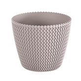 Hectarul - Masca ghiveci Splofy, rotund, plastic, mocca, D 19 cm, 5L